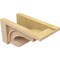 Ekena Millwork 8"W x 16"D x 8"H Wide Alma Rough Cedar Woodgrain TimberThane Corbel, Primed Tan CORUR08X16X08ALMRCPR - alternate 6